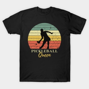 Pickleball Queen Vintage Retro Player T-Shirt